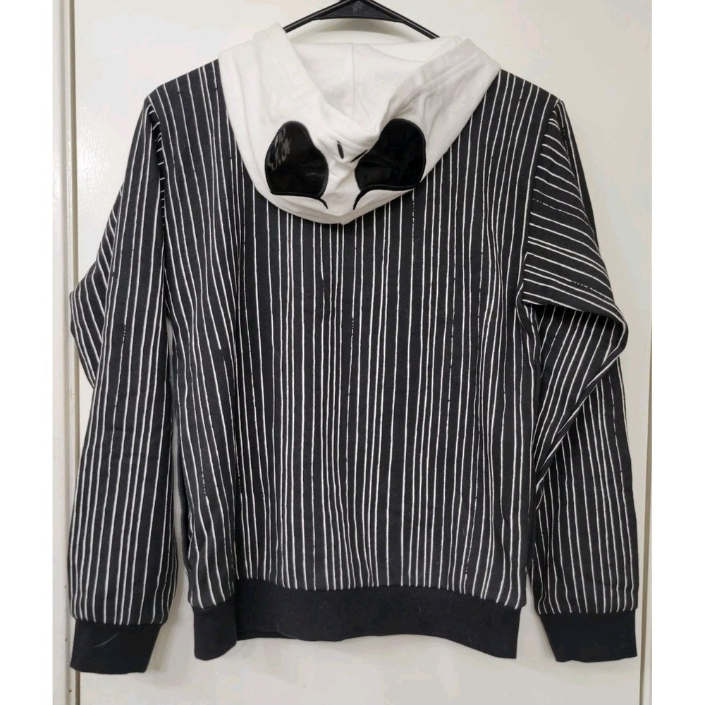 NWT Disney Store Jack Skellington Zip Long Sleeved Hoodie Jacket KIDS SZ 13 - Picture 4 of 8